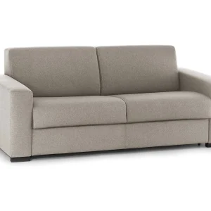 Talamo Italia 2-Zitsbank Giuseppina 95x180x90h cm Grijs Tortora Afneembaar Opbergruimte Kussens, Wasbaar Made in Italy
