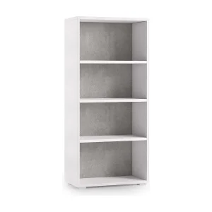 Dmora Boekenkast Giacinto 30x60x130h cm Grijs 3 Planken, Verstelbaar, Wandmontage Made in Italy Dmora Boekenkast Giacinto 30x60x130h cm Grijs 3 Planken, Verstelbaar, Wandmontage Made in Italy