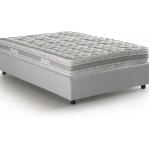 Talamo Italia Eenpersoonsbed Greta Wit Inclusief Matras, Afneembare Hoes, Opslagruimte Made in Italy Talamo Italia Eenpersoonsbed Greta Wit Inclusief Matras, Afneembare Hoes, Opslagruimte Made in Italy
