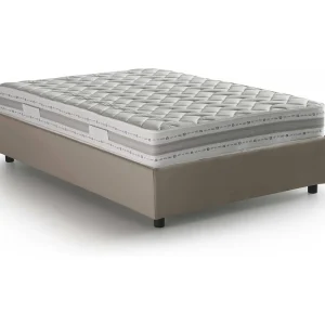 Talamo Italia Bed Anderhalf Greta Grijs Taupe Met Matras Afneembaar, Opslag Made in Italy Talamo Italia Bed Anderhalf Greta Grijs Taupe Met Matras Afneembaar, Opslag Made in Italy