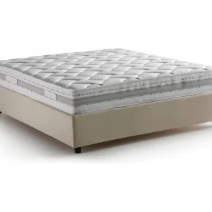 Italiaans Frans Bed "Gioia", Beige, Inclusief Matras, Afneembaar, Met Opbergruimte, Made in Italy Italiaans Frans Bed "Gioia", Beige, Inclusief Matras, Afneembaar, Met Opbergruimte, Made in Italy