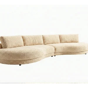 Grote bank – Beige Plat geweven stof – PADANA Grote bank – Beige Plat geweven stof – PADANA