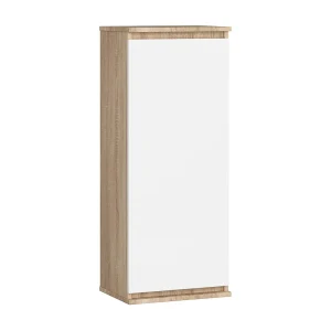 Hangende Keukenkast – Eiken Sonoma en Wit – 40 cm Breed – 1 Deur, 3 Planken – Mat Afwerking Hangende Keukenkast – Eiken Sonoma en Wit – 40 cm Breed – 1 Deur, 3 Planken – Mat Afwerking