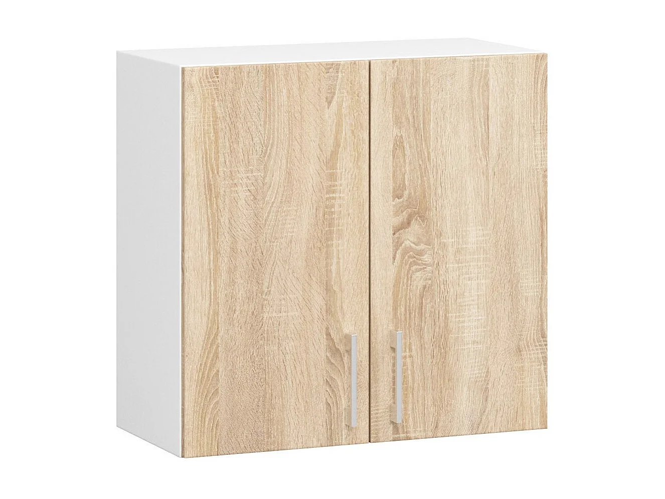 Keukenkast modulaire LIMA W60 met 2 Deuren / Hangkast / Bovenkast / AKORD Furniture Factory / Wit - Sonoma Eik / 60 x 58 x 30,5 cm