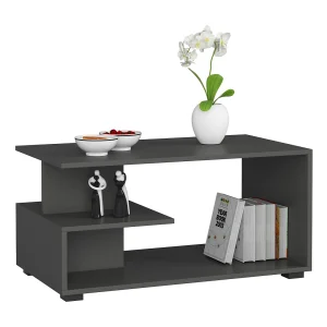 Salontafel Koffietafel PIN / AKORD Furniture Factory / Grafietgrijs / 90 x 45 x 51 cm Salontafel Koffietafel PIN / AKORD Furniture Factory / Grafietgrijs / 90 x 45 x 51 cm