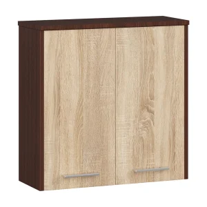 Hangende Badkamerkast FIN W60 met 2 Deuren / AKORD Furniture Factory / Venge – Sonoma Eik / 60 x 60 x 22,5 cm Hangende Badkamerkast FIN W60 met 2 Deuren / AKORD Furniture Factory / Venge – Sonoma Eik / 60 x 60 x 22,5 cm