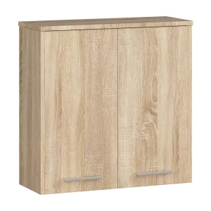 Hangende Badkamerkast FIN W60 met 2 Deuren / AKORD Furniture Factory / Sonoma Eik / 60 x 60 x 22,5 cm Hangende Badkamerkast FIN W60 met 2 Deuren / AKORD Furniture Factory / Sonoma Eik / 60 x 60 x 22,5 cm
