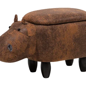 Hocker kunstleer lichtbruin HIPPO Hocker kunstleer lichtbruin HIPPO