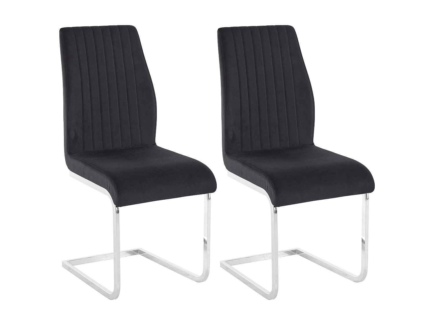 Greta Eetkamerstoel 2pk Zwart