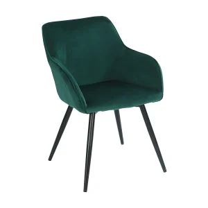 GISELE vintage stoel groen fluweel GISELE vintage stoel groen fluweel