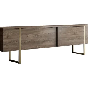 Hedendaagse antraciet TV-meubel met opbergruimte – 160 cm Hedendaagse antraciet TV-meubel met opbergruimte – 160 cm
