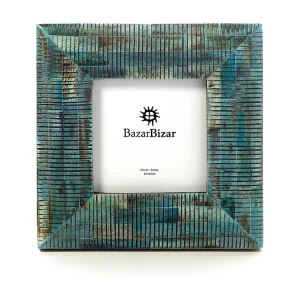 Het Ocean Ripple Fotolijst – Turquoise – 10×10 Het Ocean Ripple Fotolijst – Turquoise – 10×10