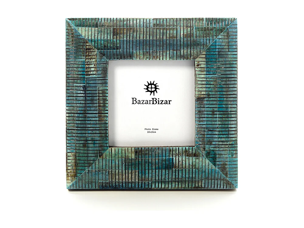 Het Ocean Ripple Fotolijst - Turquoise - 10x10
