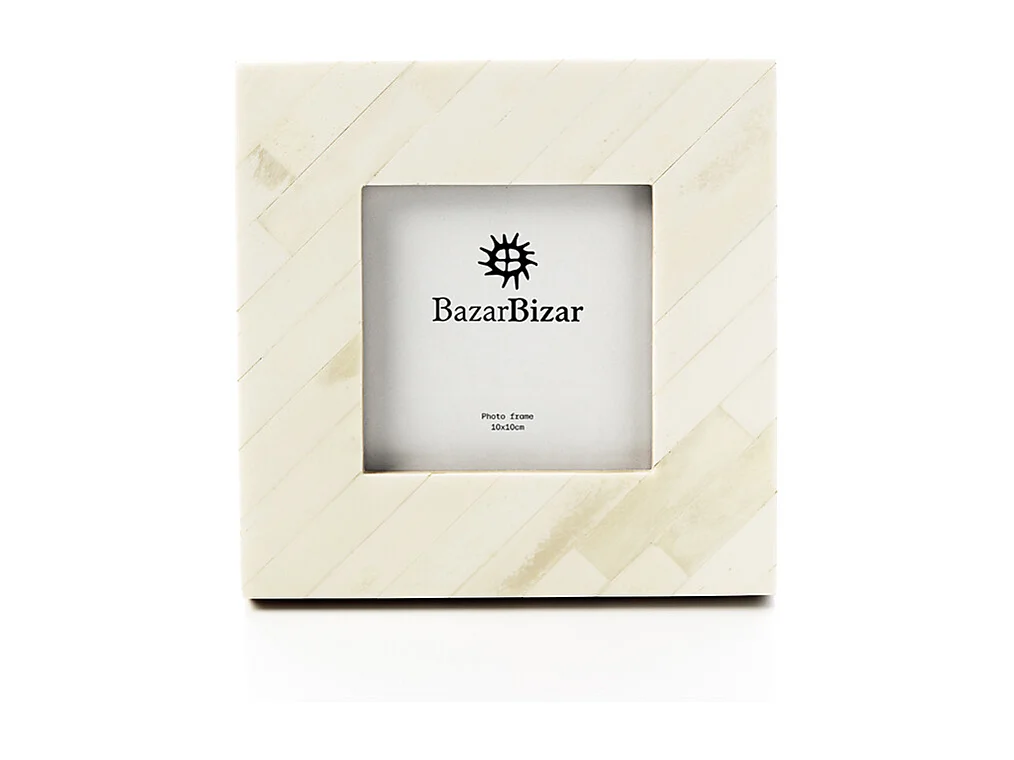 Het Nomad Ivory Fotolijst - Crèmewit - 10x10