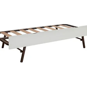 Hefbaar onderschuifbed MDF wit 105x190cm