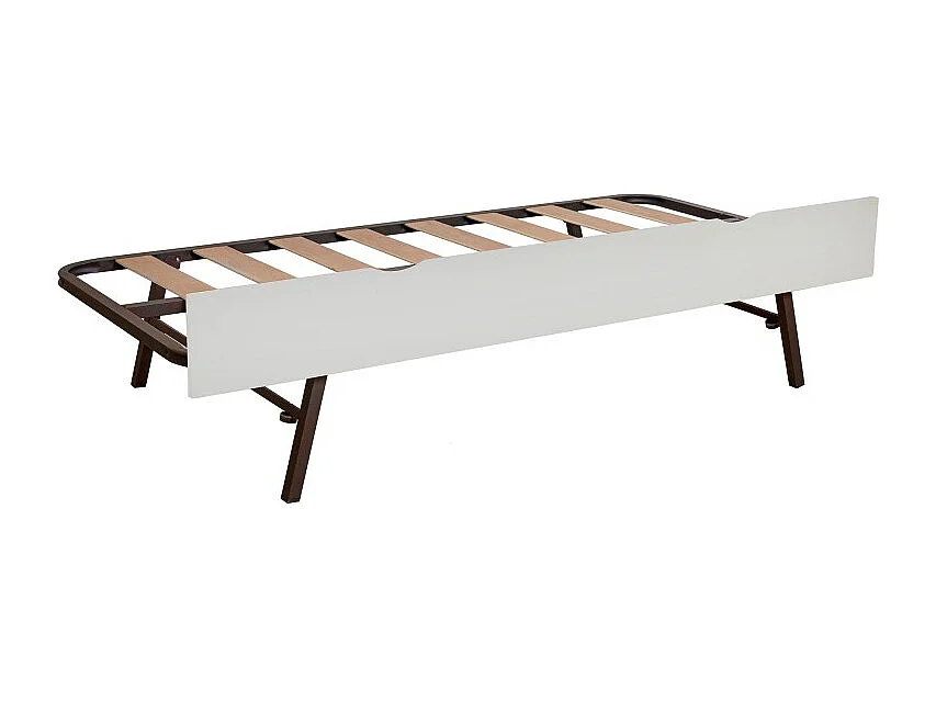 Hefbaar onderschuifbed MDF wit 105x190cm