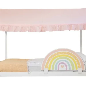 Hemel voor Montessori-bed katoen roze 40×200,5x100cm Hemel voor Montessori-bed katoen roze 40×200,5x100cm