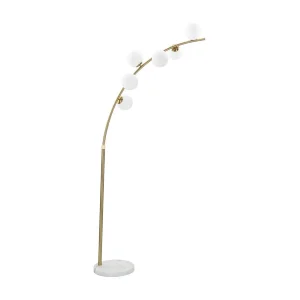 GLAMY ARC VLOERLAMP 6 LAMPEN CM 130X45X220-246 GLAMY ARC VLOERLAMP 6 LAMPEN CM 130X45X220-246