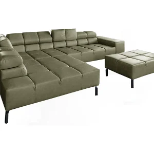 Hoekbank – Groen Leer – NELSON