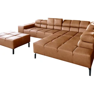 Hoekbank – Bruin Leer – NELSON Hoekbank – Bruin Leer – NELSON