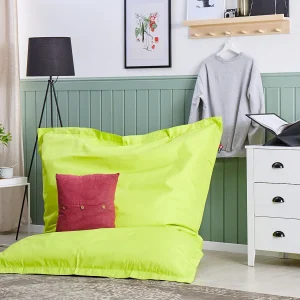 Zitzak 300 L FUZZY 140 cm 180 cm Limegroen Zitzak 300 L FUZZY 140 cm 180 cm Limegroen