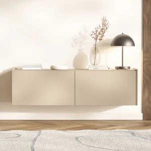 Hangend of staand TV-meubel – kasjmiergrijs – 140 cm – MAGRO Hangend of staand TV-meubel – kasjmiergrijs – 140 cm – MAGRO