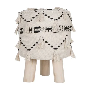 Hocker katoen beige THONDI Hocker katoen beige THONDI