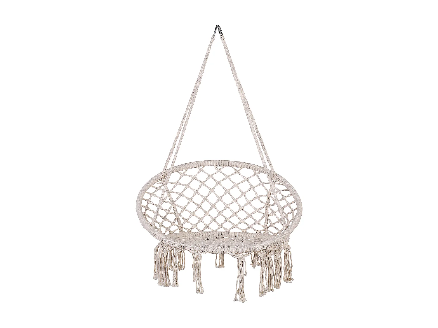 Hangstoel macramé wit GABELLA