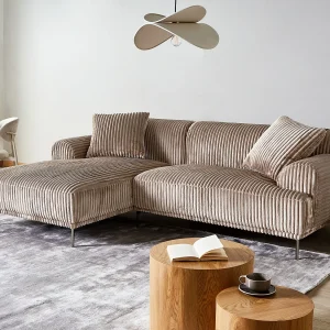Hoekbank STENUM Corduroy Lichtbruin Rechterzijde Hoekbank STENUM Corduroy Lichtbruin Rechterzijde