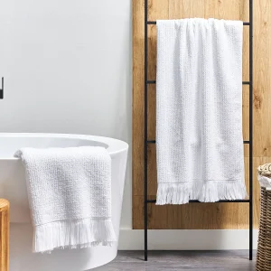 2-delige handdoekset ATIU Badstof Wit