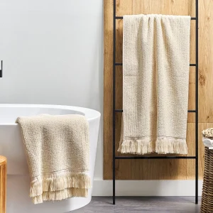 2-delige handdoekset ATIU Badstof Beige 2-delige handdoekset ATIU Badstof Beige