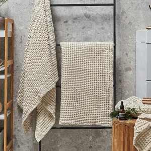 4-delige handdoekset AREORA Katoen Beige 4-delige handdoekset AREORA Katoen Beige