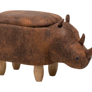 Hocker kunstleer lichtbruin RHINO Hocker kunstleer lichtbruin RHINO