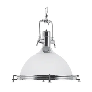 Hanglamp EBRON Glas Wit