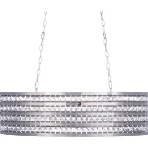 Hanglamp kristal zilver CAVONE Hanglamp kristal zilver CAVONE