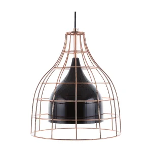 Hanglamp zwart/koper TRESA