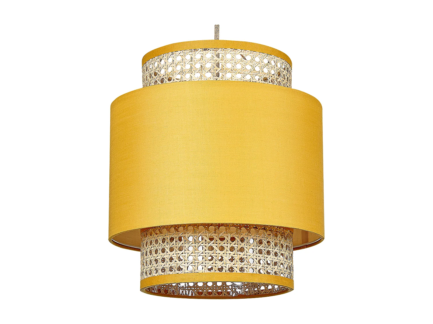 Hanglamp geel/naturel BOERI