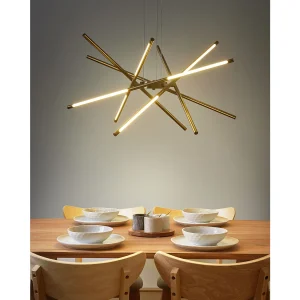 LED hanglamp PALUN Met dimmer Metaal Goud LED hanglamp PALUN Met dimmer Metaal Goud