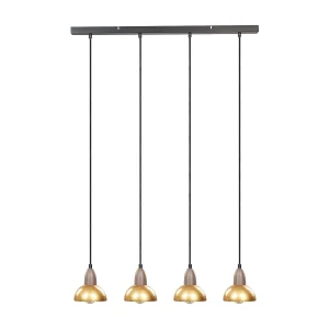 Hanglamp 4 lampen messing CASTALY Hanglamp 4 lampen messing CASTALY