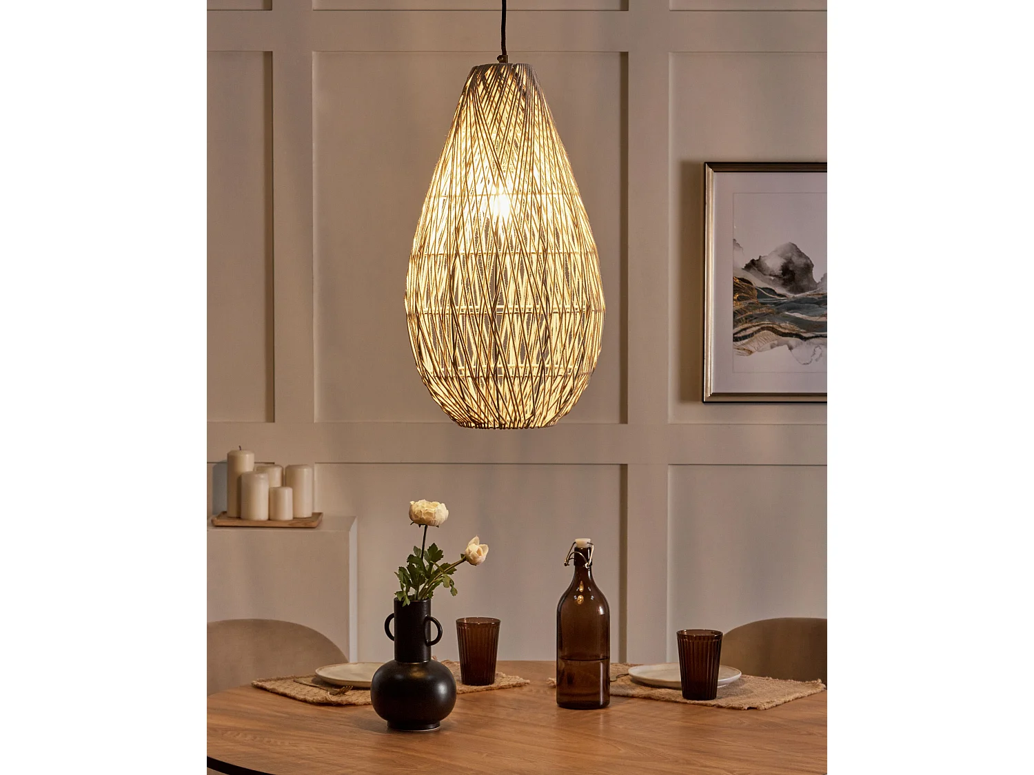 Hanglamp beige ANNOTTO