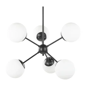 Hanglamp 6 lampen zwart ADAWRO Hanglamp 6 lampen zwart ADAWRO