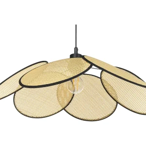 Hanglamp rotan naturel/zwart MEROO Hanglamp rotan naturel/zwart MEROO