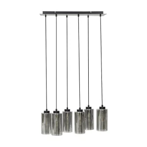 Hanglamp 6 lampen grijs PURIRI Hanglamp 6 lampen grijs PURIRI