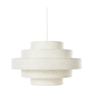 Hanglamp EREBATO Linnen Gebroken wit