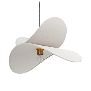 Hanglamp MASCOTA Kunstlinnen Lichtgrijs Hanglamp MASCOTA Kunstlinnen Lichtgrijs