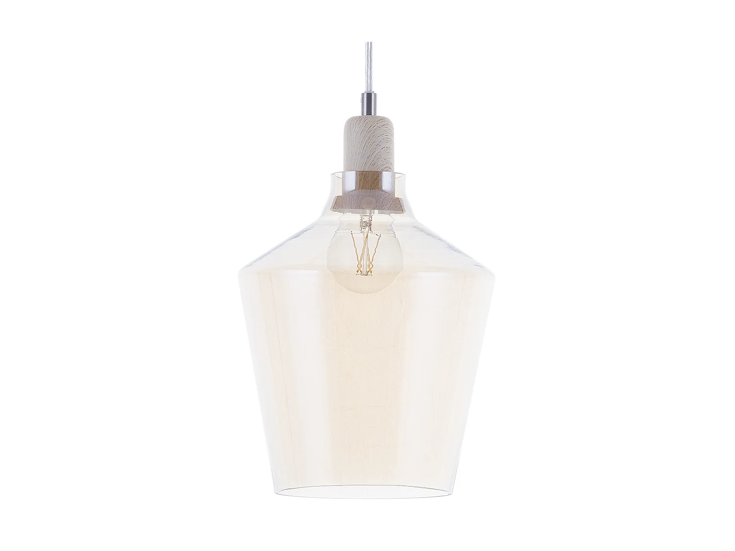 Hanglamp SANTON Glas Goud