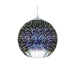 Hanglamp SESSERA Glas Zilver