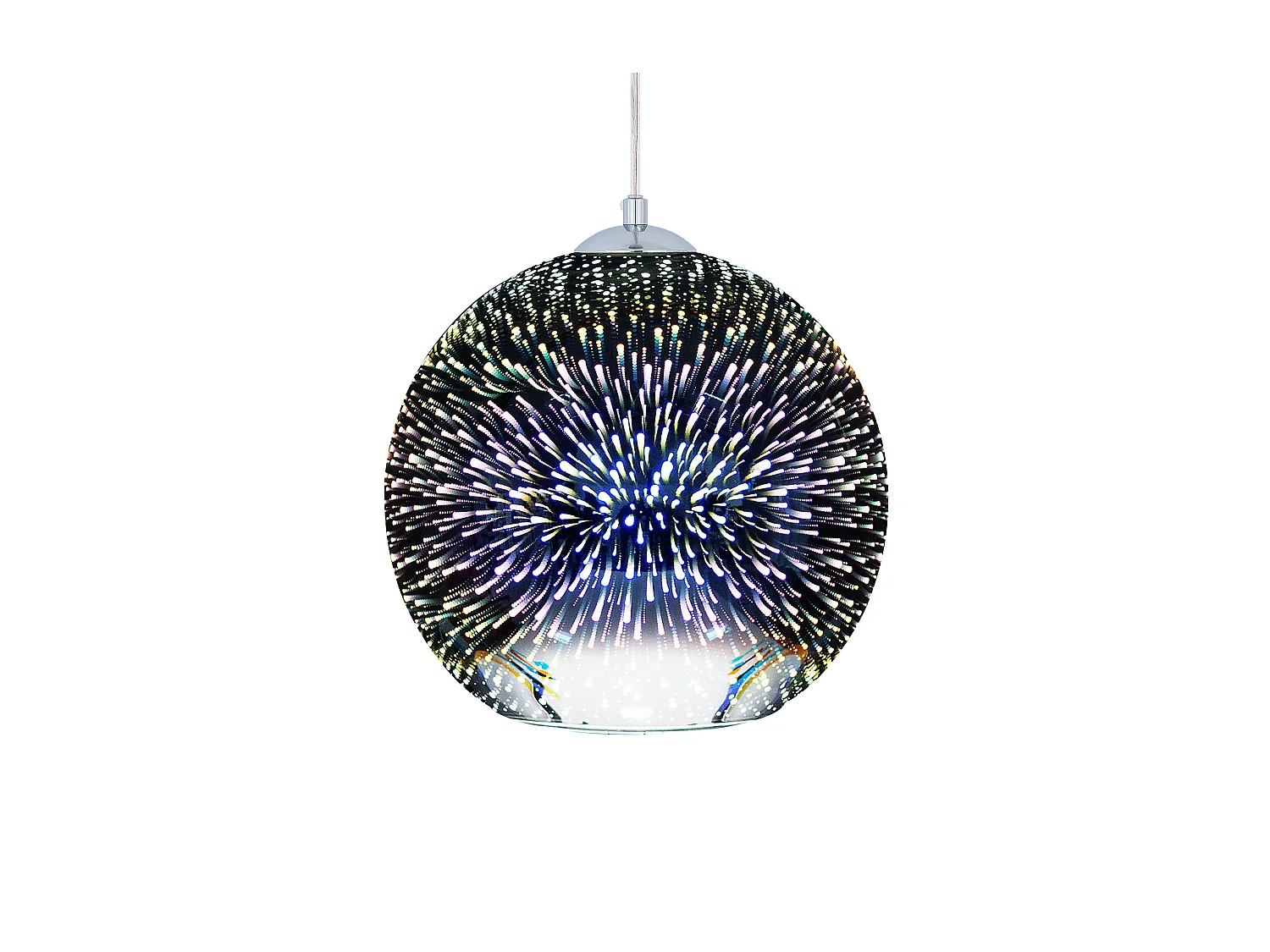 Hanglamp SESSERA Glas Zilver