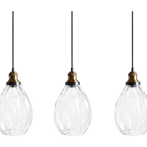 Hanglamp 3 lichten glas transparant COOSA Hanglamp 3 lichten glas transparant COOSA
