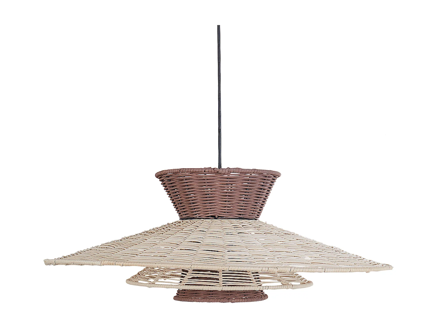 Hanglamp bruin/beige KABOMPO